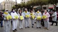 Entregadas 13.400 firmas contra el fracking en la Subdelegacíon, Diputación de Burgos y Junta de CyL